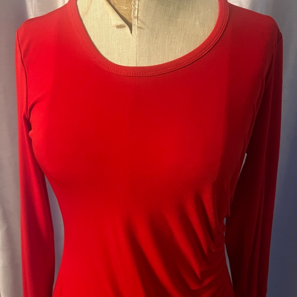 Calvin Klein Red Long Sleeve Dress - Picture 2 of 8